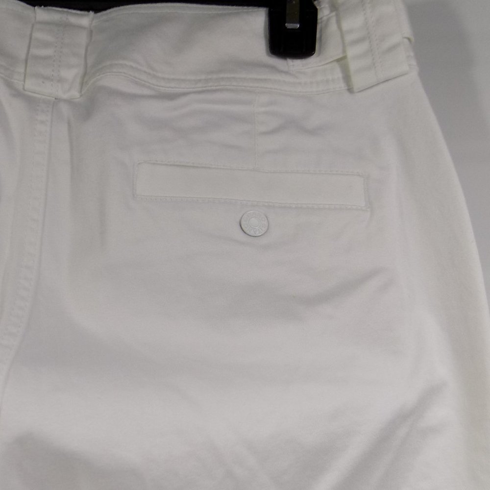 Gitano White Rolled Cuff Capri Size 12 CLEAN! - Picture 7 of 11